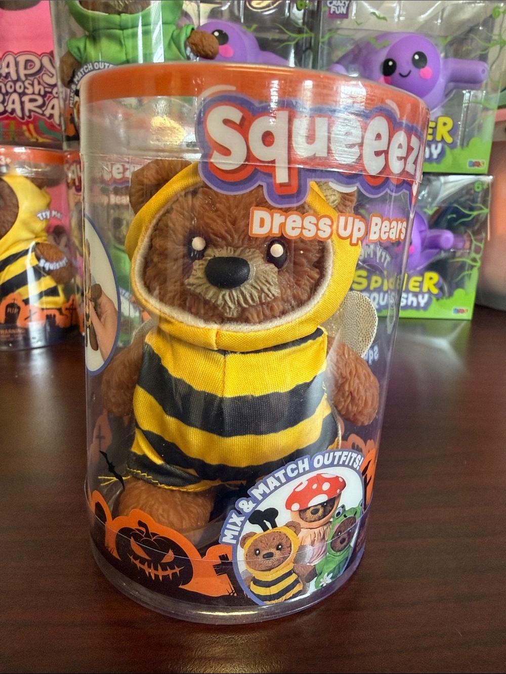 Squeezey Bee Costume Dress Up Bear - Yellow & Black Plush